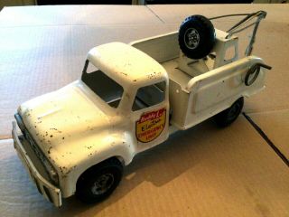 Vintage Metal Buddy L Wrecker / Tow Truck - Electric Emergency Unit