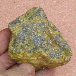 Mineral Specimen Of Antimony Ore,  Stibnite With Stibconite,  From Nevada