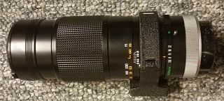Vintage Canon Fd 100 - 300mm 1:5.  6 Sc 35mm Lens W/ Tripod Collar & Case