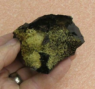 Mineral Specimen Of Crystalline Jarosite On Goethite From Gold Hill,  Utah