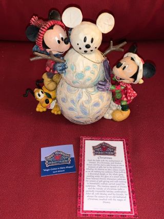 Disney Traditions Jim Shore " Magic Comes In Many Shapes " Mickey Minnie 2006