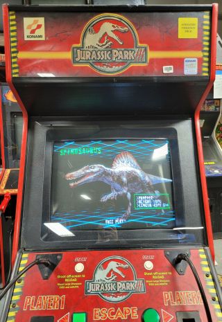 JURASSIC PARK III 3 Full Size Arcade Shooting Game - GREAT 6