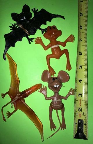 Vintage Rubber Jigglers Monster Hong Kong Halloween Bat Other Wigglys Read All