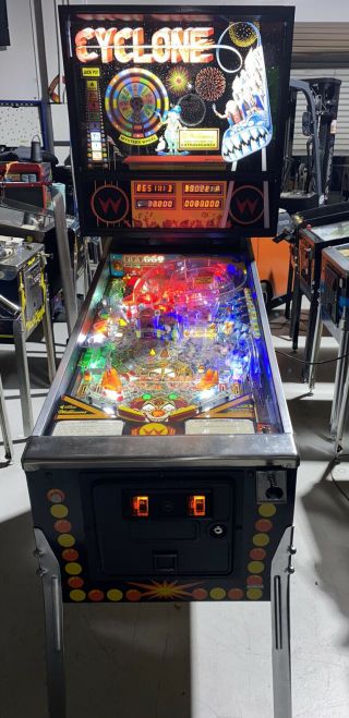 Cyclone Pinball Machine Williams Arcade Leds Home Use Only