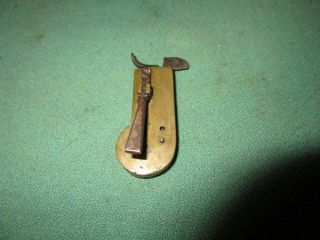 Civil War Era Brass Fleam Bleeder Medical Surgical Tool w/ Wood Case 3