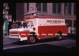 South Williamsport Pa 1960s Ford C Squad Fire Apparatus Slide