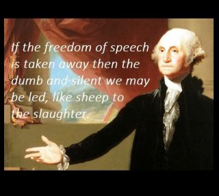 George Washington Freedom Of Speech Quote Photo,  Us President Art Print