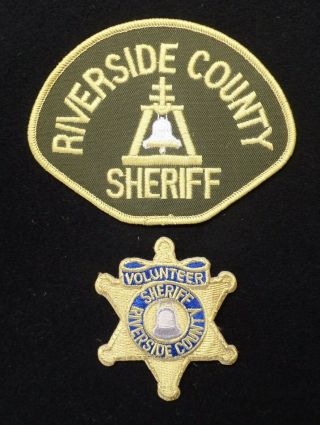 Riverside County California Sheriff Police Patch Set