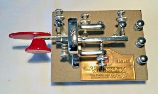 Vintage Vibroplex Vibrokeyer Standard Telegraph Morse Key Bug No.  269580