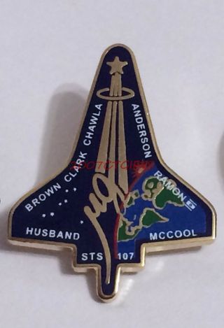 Nasa Space Shuttle Columbia 2003 Last Mission Official Pin Sts - 107