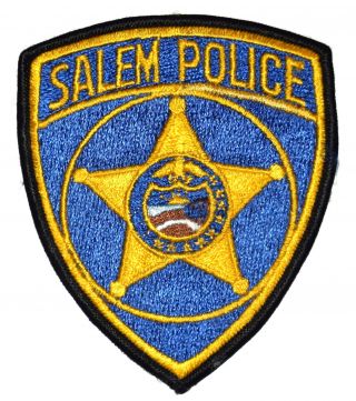 Salem Oregon Or Sheriff Police Patch State Seal Gold Star 4 "
