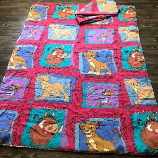 Vintage Lion King Comforter Blanket,  Sheets 1990s Vtg Disney Twin Xl