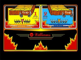 Williams Joust Arcade Game Control Panel Overlay No Crack Laminate