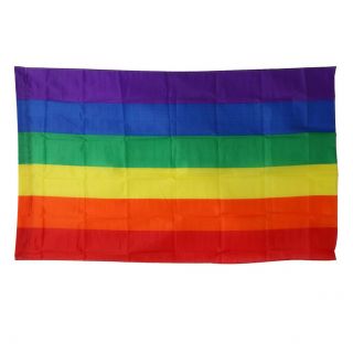 Rainbow Flags And Banners 3x5ft 90x150cm Lesbian Gay Pride Lgbt Flag Decorative