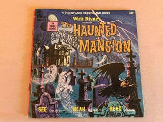Vintage 1970 Disney " The Haunted Mansion " Disneyland Record & Book 339