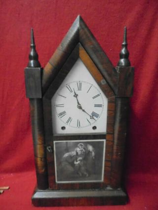 1870 Ansonia Brass & Copper Co.  8 Day Striking Steeple Clock With Great Label