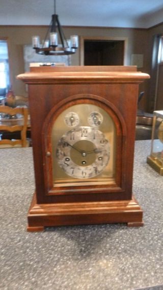 Vintage Wind Up Old Wood D.  R.  P Clock Movement Chimes