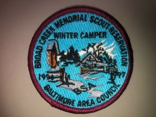 Broad Creek Memorial Scout Reservation Winter Camper