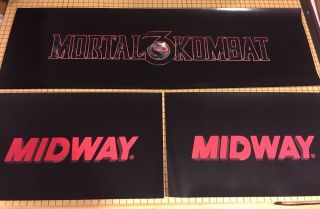 Mortal Kombat 3 Arcade Control Panel Box Art Artwork Mk3 Umk3 Cpo Midway