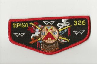 Tipisa Oa Lodge 326 - S ? Flap - - Boy Scout Bsa G&w/1 - 28