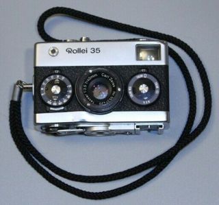 Vintage Rollei 35 35mm Camera W/carl Zeiss 40mm Tessar Lens Very Early Singapore
