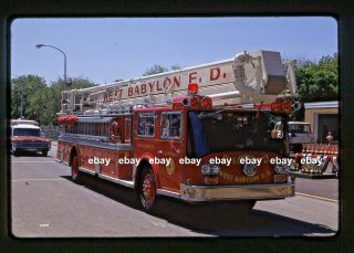 West Babylon Ny 1960s Young Crusader Snorkel Fire Apparatus Slide