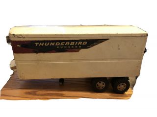 Vintage Metal Toy Tonka Vintage 1959 Thunderbird Express Semi - Tractor Trailer