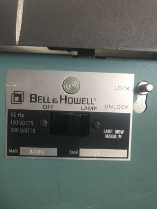 Vintage Bell & Howell 301KA Overhead Classroom Projector 2