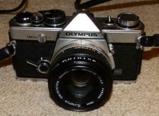 Vintage Olympus Om - 2n Md Camera Zuiko Mc 1:1.  8 F=50mm
