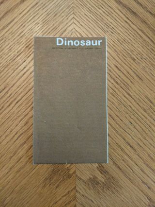 1976 Dinosaur National Monument Pocket Map & Tourist Guide Brochure,  Utah