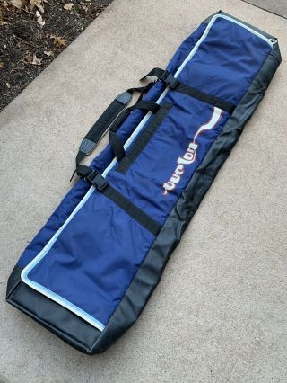 Vintage Burton Snowboards Blue Board Case Bag Travel Luggage 66 " Retro
