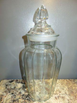 Antique Vintage Apothecary Glass Jar Drug Store Country Store Candyjar