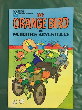 Walt Disney The Orange Bird In Nutritional Adventures Comic Book Rare 1980