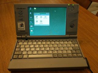 Vintage Toshiba Libretto 50 CT SubNotebook 32mb RAM UMPC.  Boots quick 2