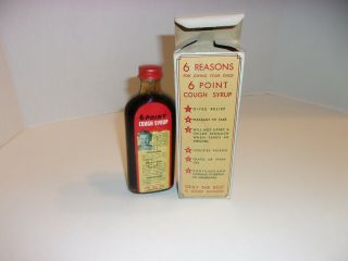VINTAGE DILL ' S 6 POINT COUGH SYRUP NORRISTOWN PA.  QUACK MEDICINE 2
