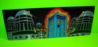 Bally Doctor Who Daleks Tardis Pinball Game Large Promo Plastic Nos 1992 Sci - Fi