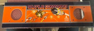 23 3/4” - 6 3/4” Atari Missile Command Plexi Marquee Arcade