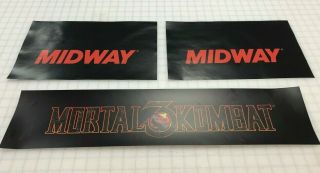 Mortal Kombat 3 Arcade Control Panel Box Art Artwork Mk3 Cpo Midway Mkiii