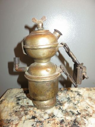 Antique Vintage Brass Coal Miners Oil Lamp Lantern Light British Parts Repair