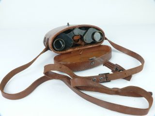 Vintage BAUSCH AND LOMB 8X25 Binoculars.  ZEISS Prism Stereo with strap and case 2