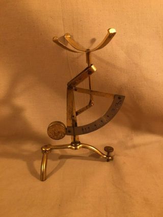 Vintage Pendulum Brass Postal Letter Apoth Pharm Scale,  Made In Germany,  Depose