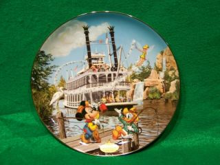 Disneyland’s 40th Anniversary Plate Mark Twain Riverboat 8 "
