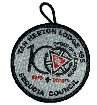 Bsa Oa Boy Scouts Order Of The Arrow Tah - Heetch Lodge 2015 Sequoia Council Patch