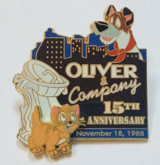Disney Pin Oliver And Company 15th Anniversary Le 1000
