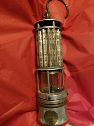 Antique Coal Miner Lantern Vintage Light Safety Lamp Named