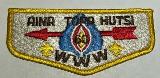 Oa Lodge 60 Aina Topa Hutsi Flap Boy Scout Mw1