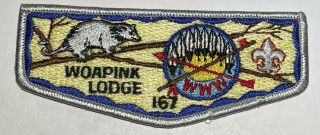 Oa Lodge 167 Woapink Gray Flap Boy Scout Mw1