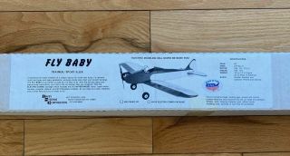 Vintage Davey Systems Fly Baby R/c Model Airplane Kit Trainer Sport Flier