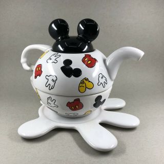 Disney At Home Mickey Mouse Tea For One Teapot Mickey Body Parts -