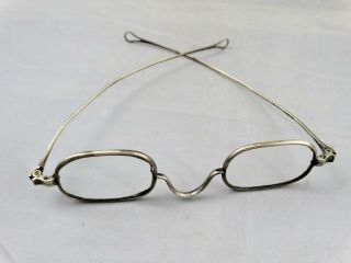 Antique Civil War Era Coin Silver Eyeglasses Spectacles